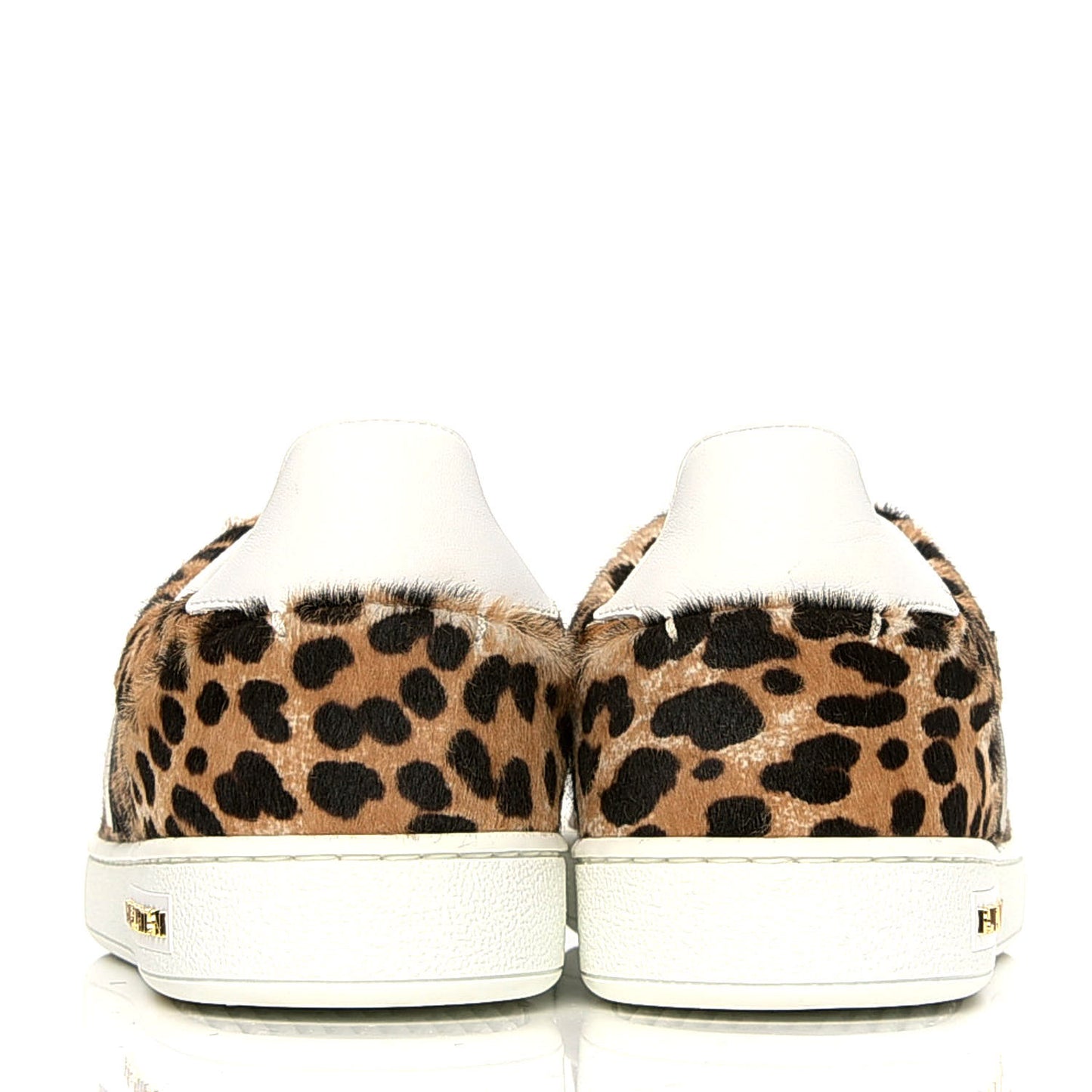Calfskin Pony Hair Leopard Monogram Frontrow Sneakers 35.5