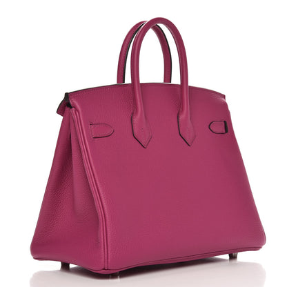 Hermes Togo Birkin 25 Rose Pourpre 3 of 36