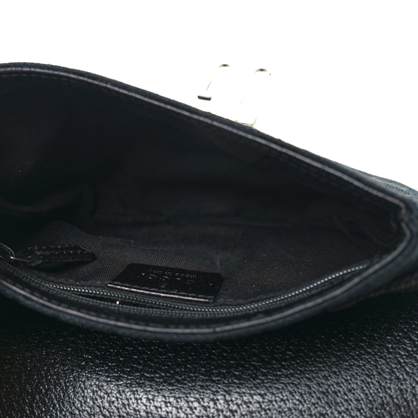 GG Monogram Web Buckle Belt Bag Black