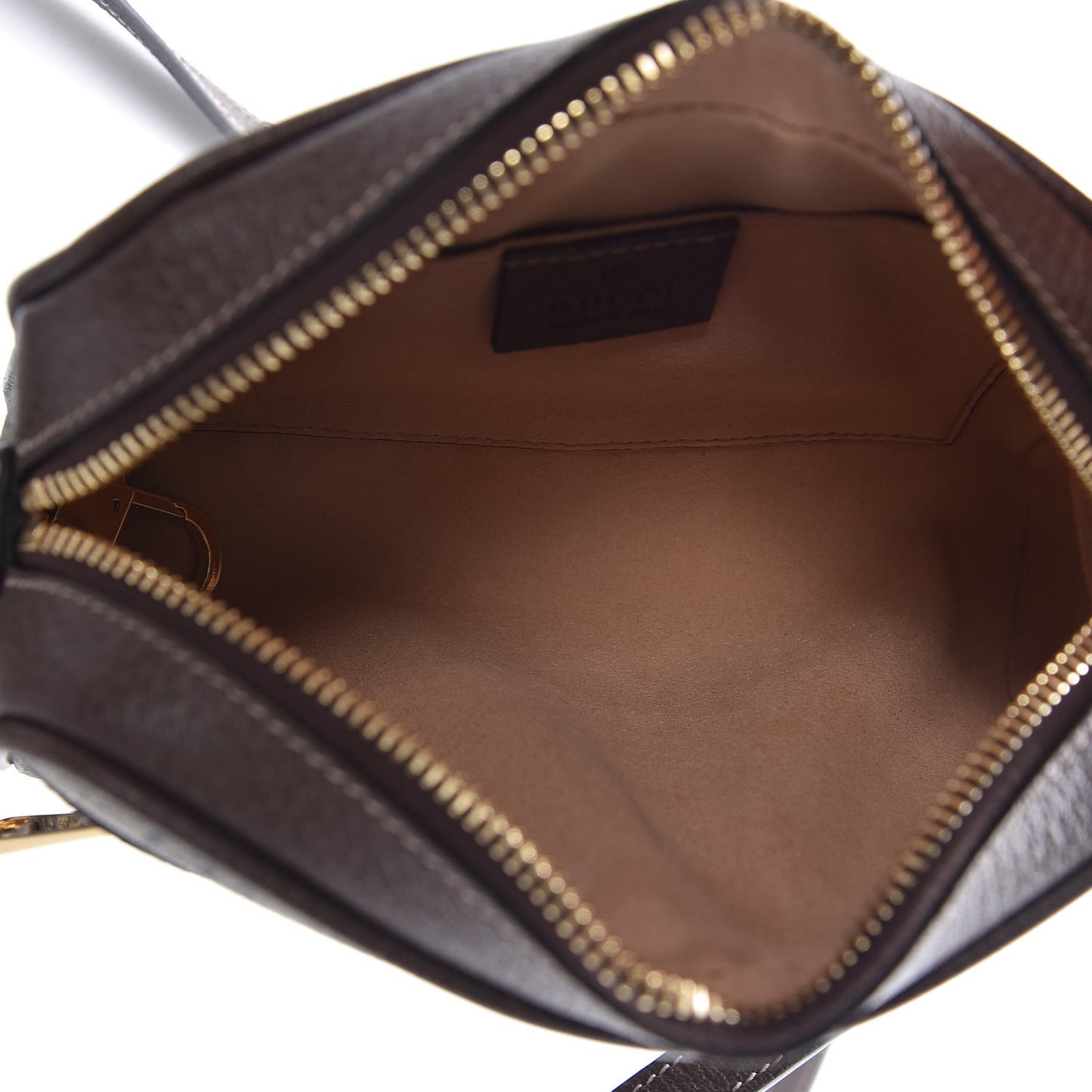 GG Supreme Monogram Web Mini Ophidia Shoulder Bag Brown