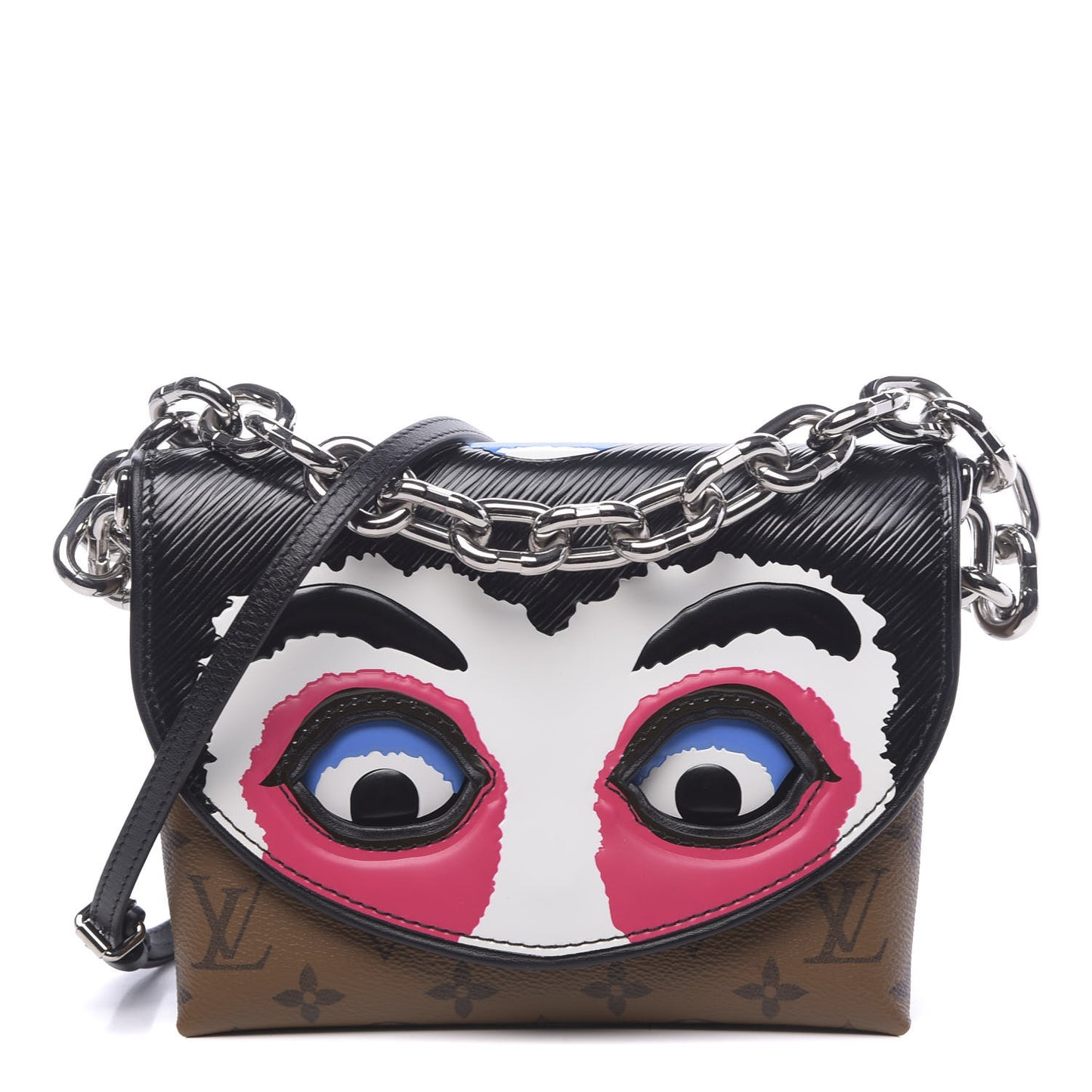 Reverse Monogram Kabuki Pochette Black