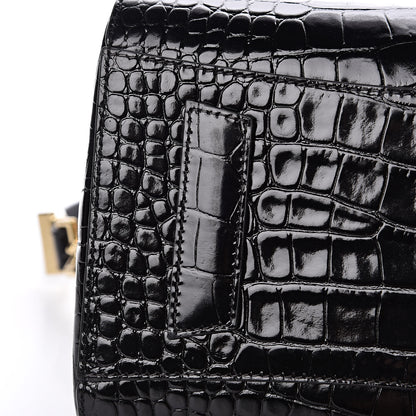 Givenchy Calfskin Crocodile Embossed Small Antigona Black 11 of 13