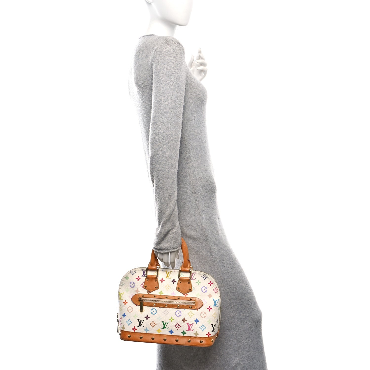 Louis Vuitton Monogram Multicolor Alma White 2 of 9