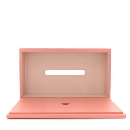 Hermes Lacquered Wood K-Box Tissue Box Pivoine Poudre 5 of 8