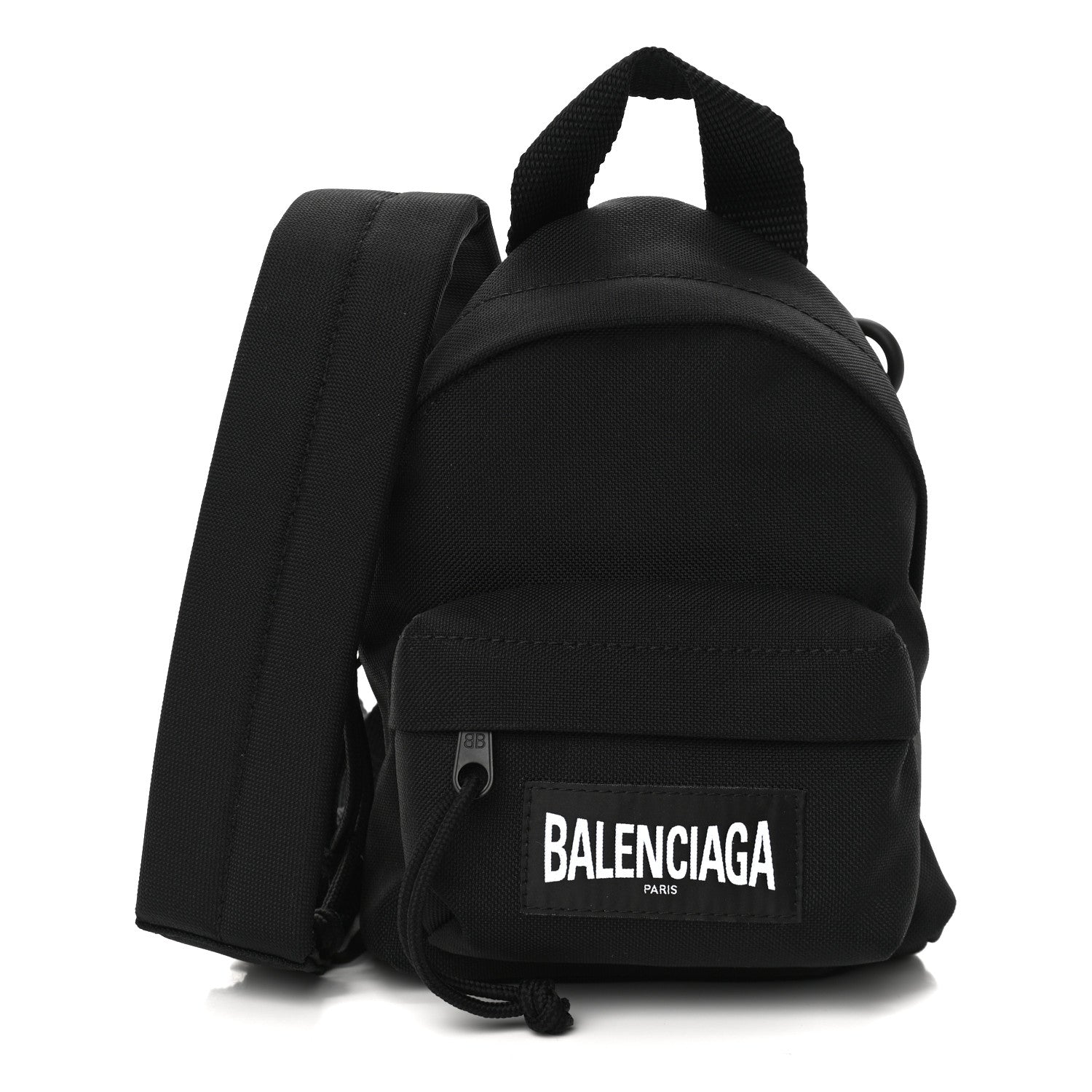 Balenciaga Recycled Casual Nylon Mini Oversized Backpack Black 1 of 11