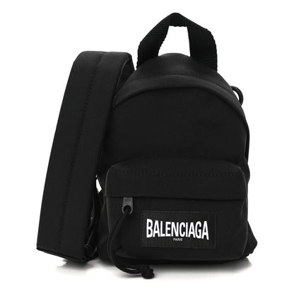 Balenciaga Recycled Casual Nylon Mini Oversized Backpack Black 1 of 11