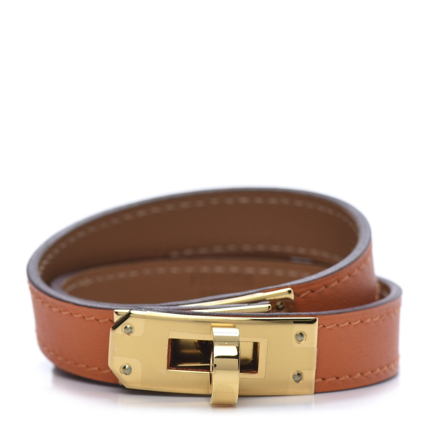 Box Kelly Double Tour Bracelet T2 Orange