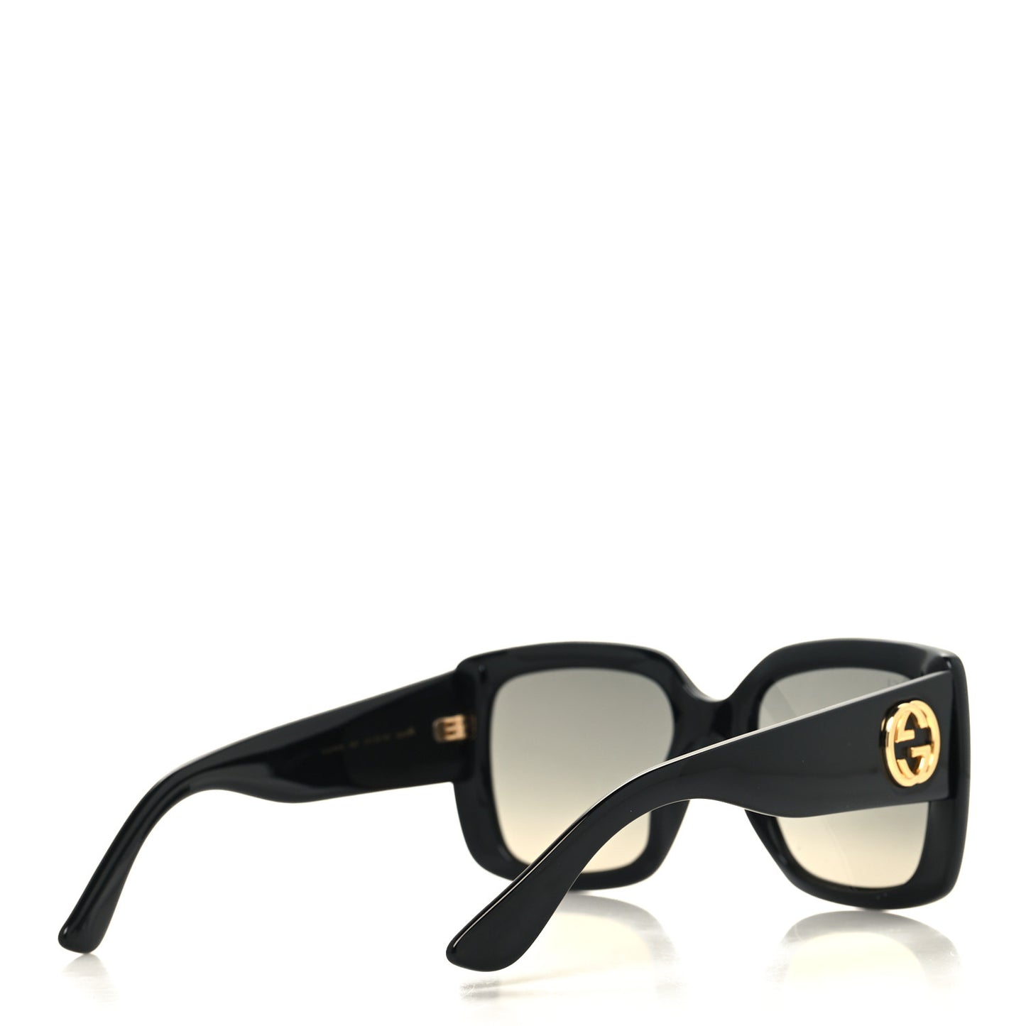 Acetate Square Frame Sunglasses GG0141S Black