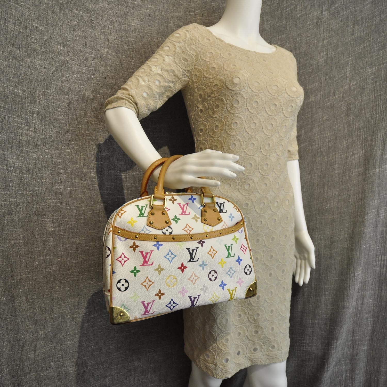 Louis Vuitton Monogram Multicolor Trouville White 2 of 9