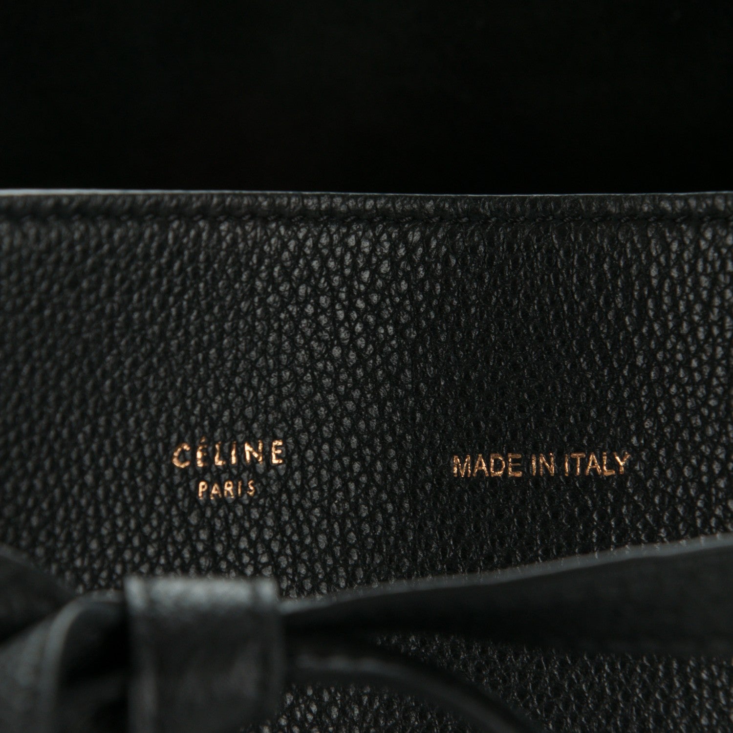 Celine Soft Grained Calfskin Medium Belt Cabas Phantom Black 6 of 8