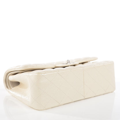 Chanel Pearly Caviar Quilted Jumbo Double Flap Dark White 4 of 11