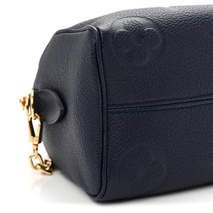 Louis Vuitton Empreinte Monogram Giant Speedy Bandouliere 20 Navy 8 of 9