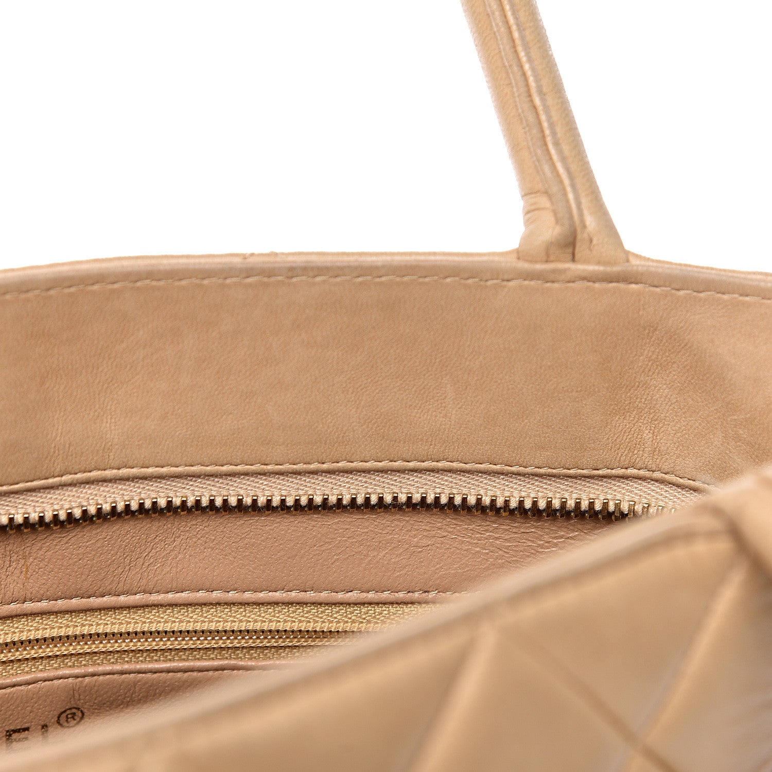 Chanel Lambskin Quilted Medallion Tote Beige 11 of 27