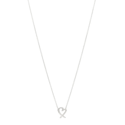 Tiffany Sterling Silver Mini Paloma Picasso Loving Heart Pendant Necklace 1 of 6