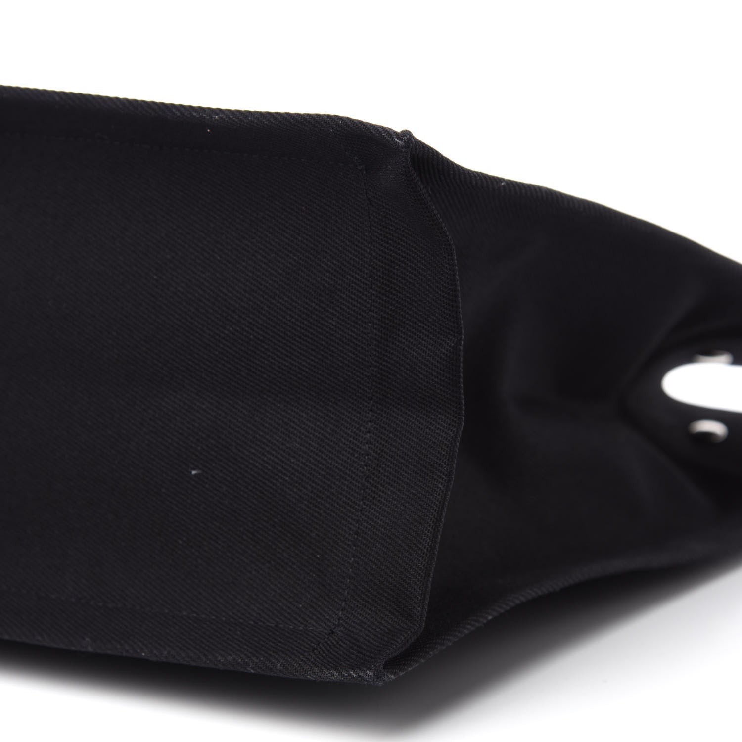 Saint Laurent Linen Calfskin Rive Gauche Tote Black 7 of 12