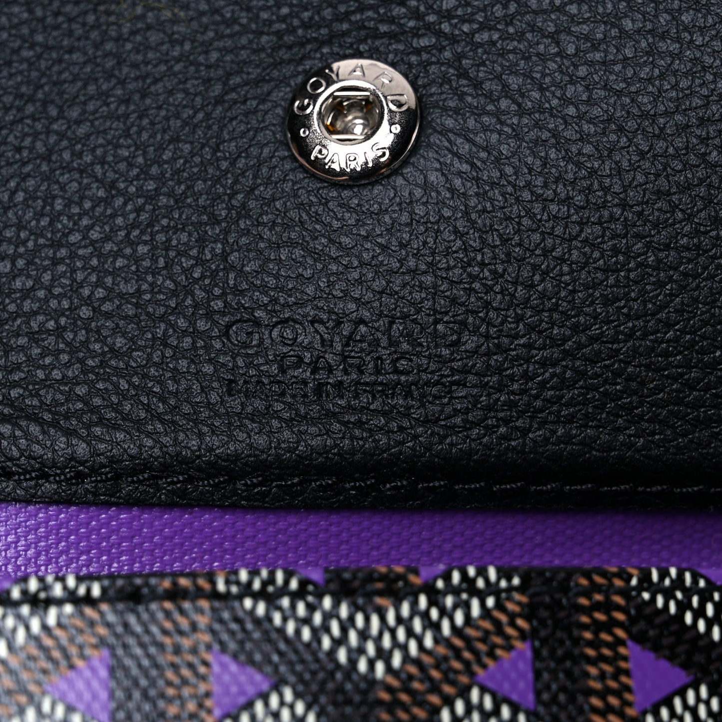 Goyardine Saint Louis Claire Voie GM Black Purple