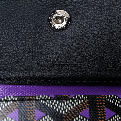 Goyard Goyardine Saint Louis Claire Voie GM Black Purple 6 of 9