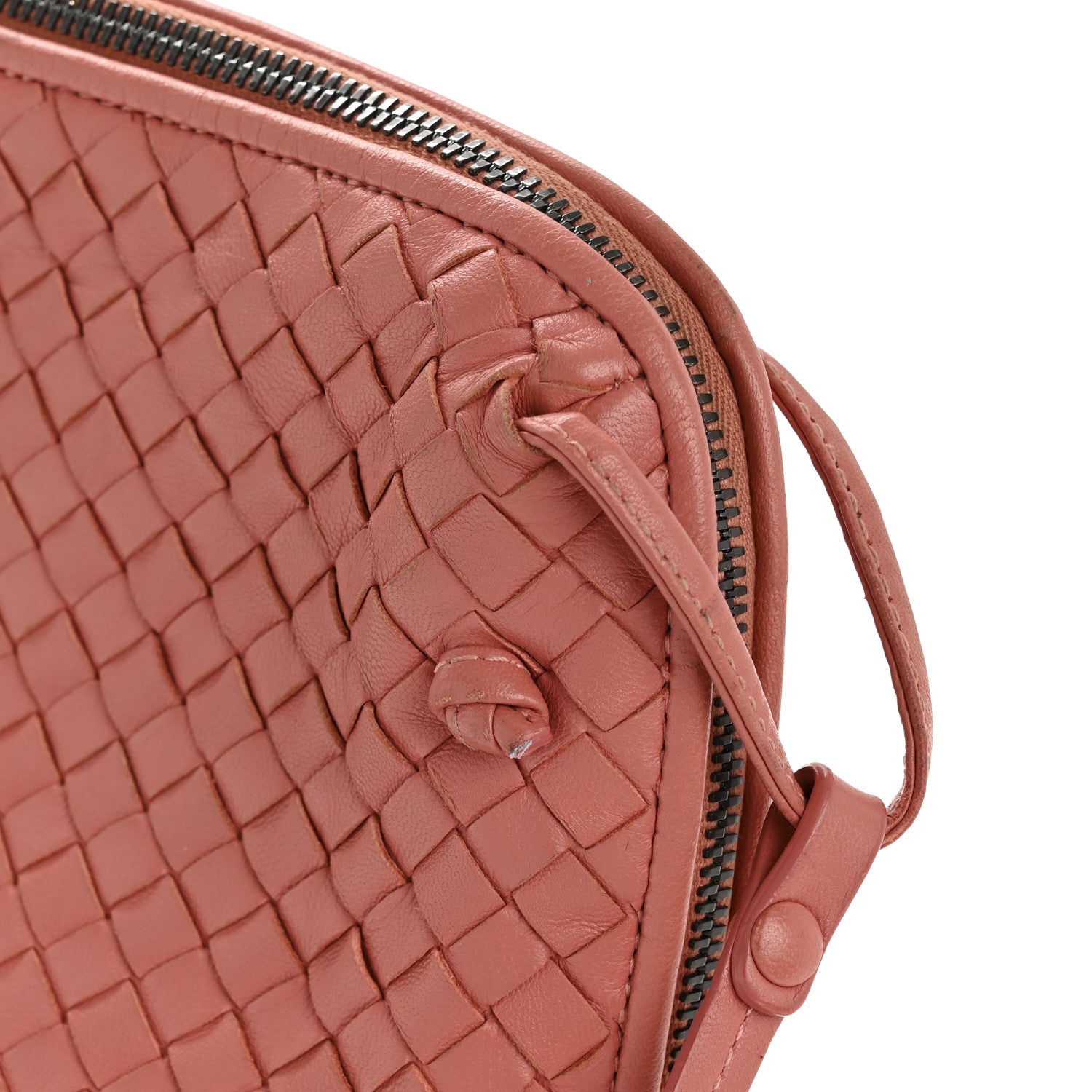 Bottega Veneta Nappa Intrecciato Large Nodini Crossbody Messenger Quarzo 13 of 14