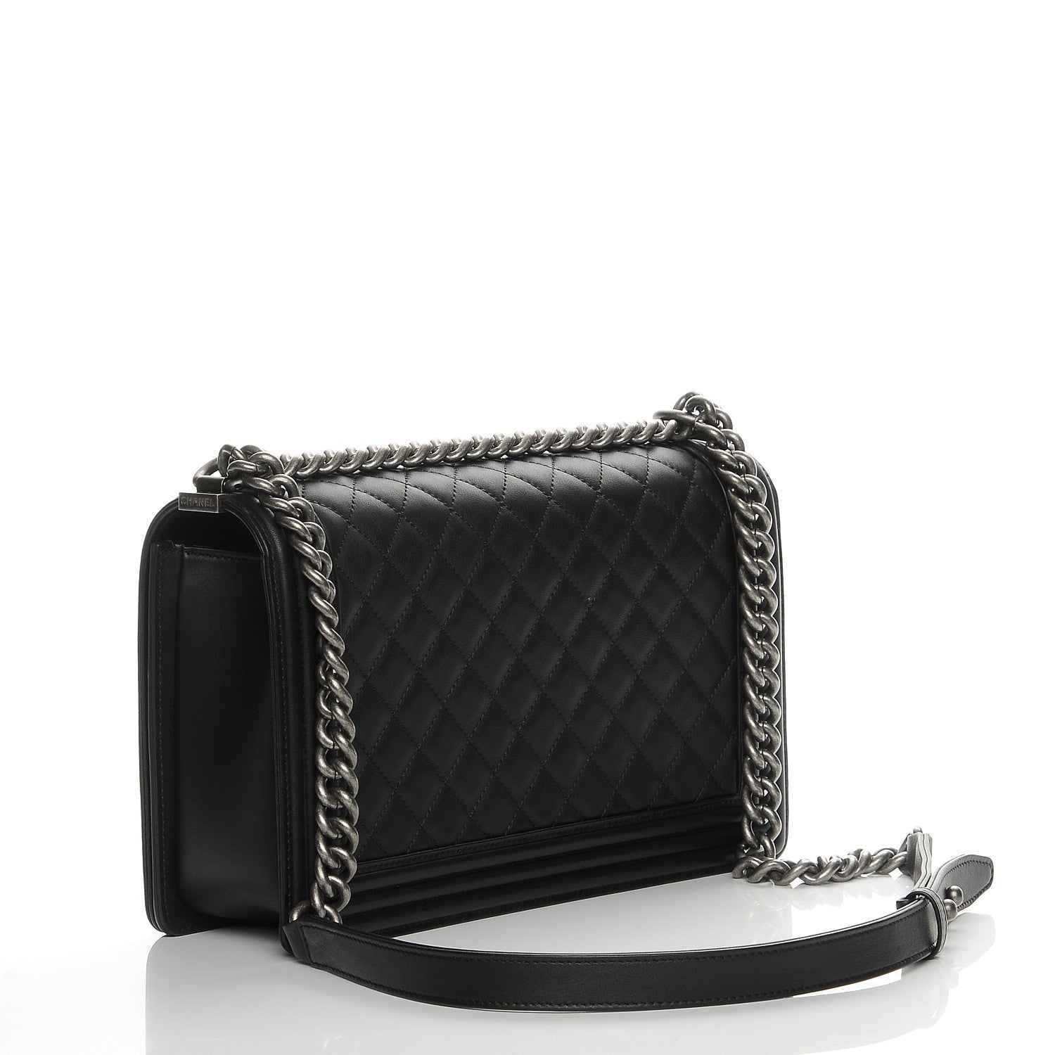 Chanel Calfskin Quilted New Medium Boy Flap Black 3 of 10
