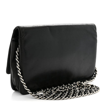 Chanel Lambskin Timeless CC Wallet On Chain WOC Black 3 of 14
