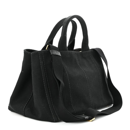 Prada Canapa Logo Tote Black 3 of 9
