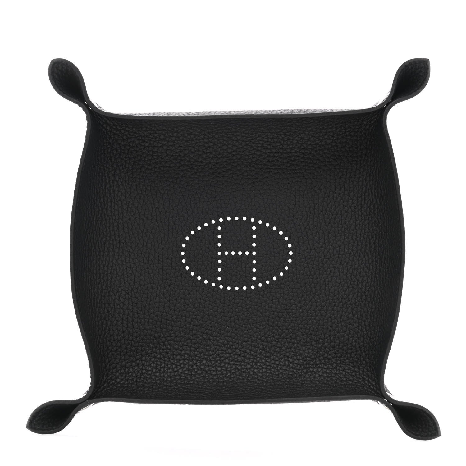 Hermes Taurillon Clemence Mises et Relances Change Tray Black 1 of 6