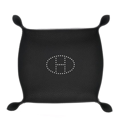 Hermes Taurillon Clemence Mises et Relances Change Tray Black 1 of 6