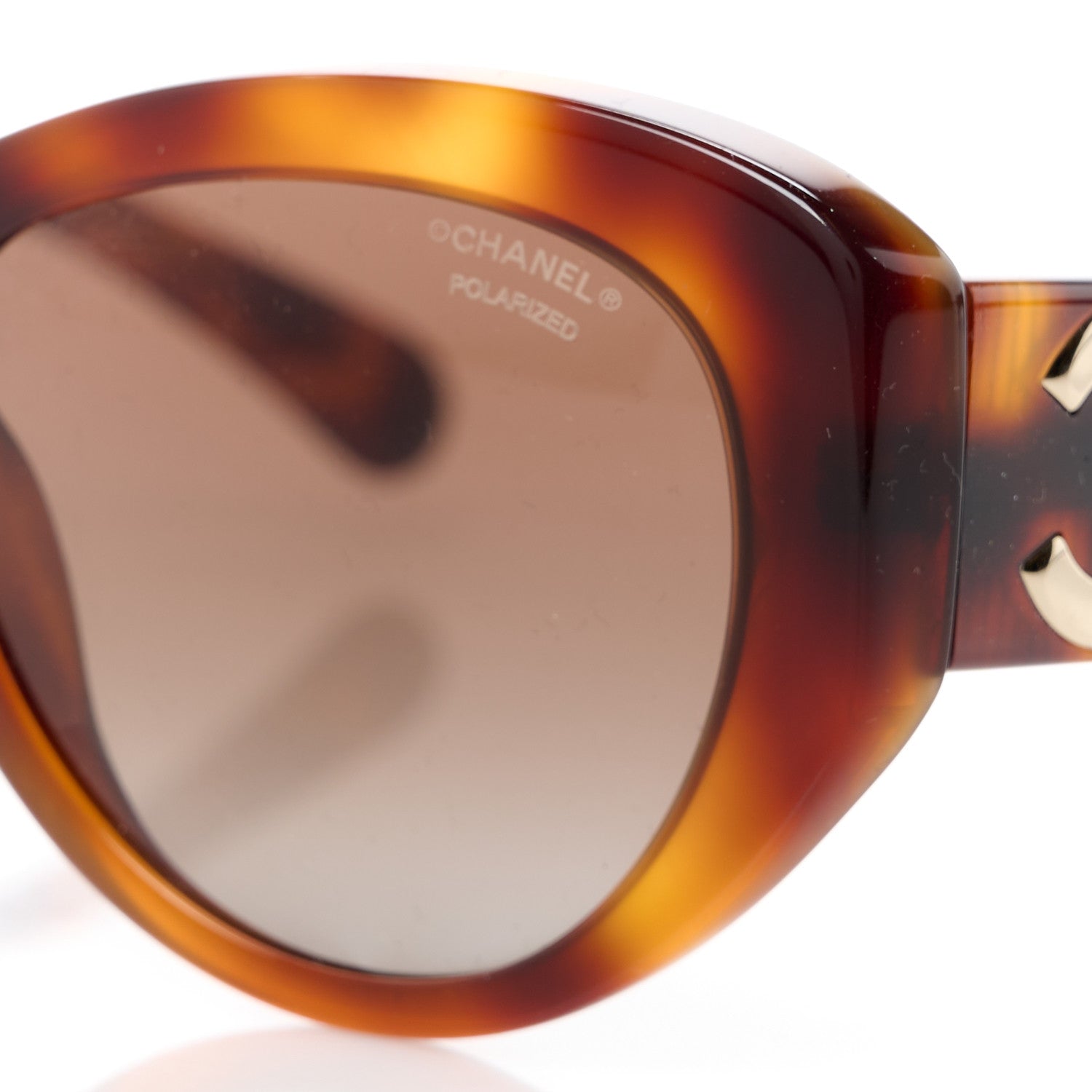 Chanel Acetate Polarized Butterfly Large CC Sunglasses 5492-A Tortoise 7 of 8