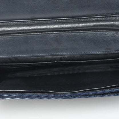 Chanel Caviar Timeless CC Wallet on Chain WOC Navy 5 of 8