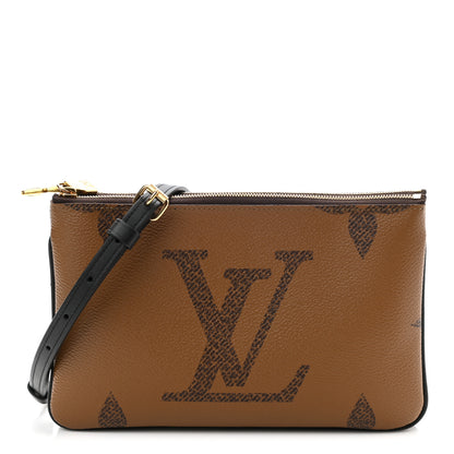 Louis Vuitton Reverse Monogram Giant Double Zip Pochette 1 of 10