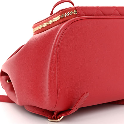 Chanel Caviar Quilted Business Affinity Backpack Red 8 of 9