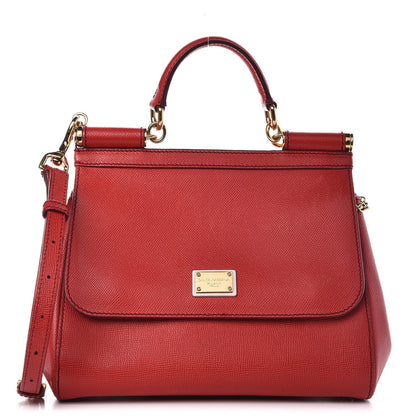 Dolce & Gabbana Dauphine Medium Miss Sicily Satchel Red 1 of 13