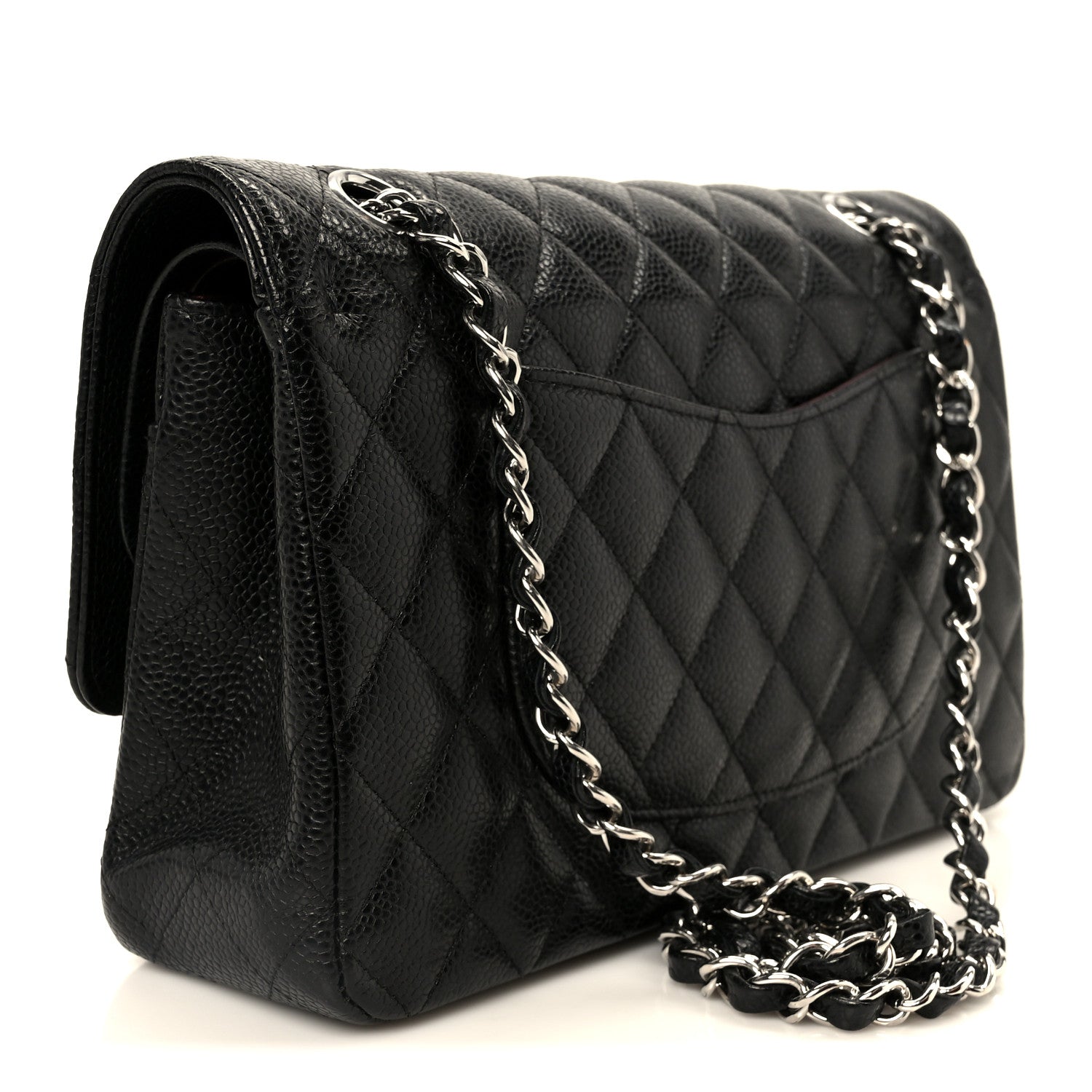 Chanel Caviar Quilted Medium Double Flap Black 3 of 11
