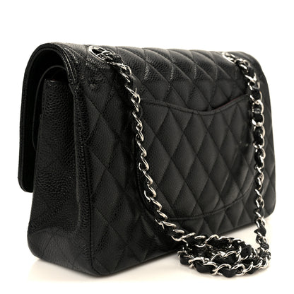 Chanel Caviar Quilted Medium Double Flap Black 3 of 11