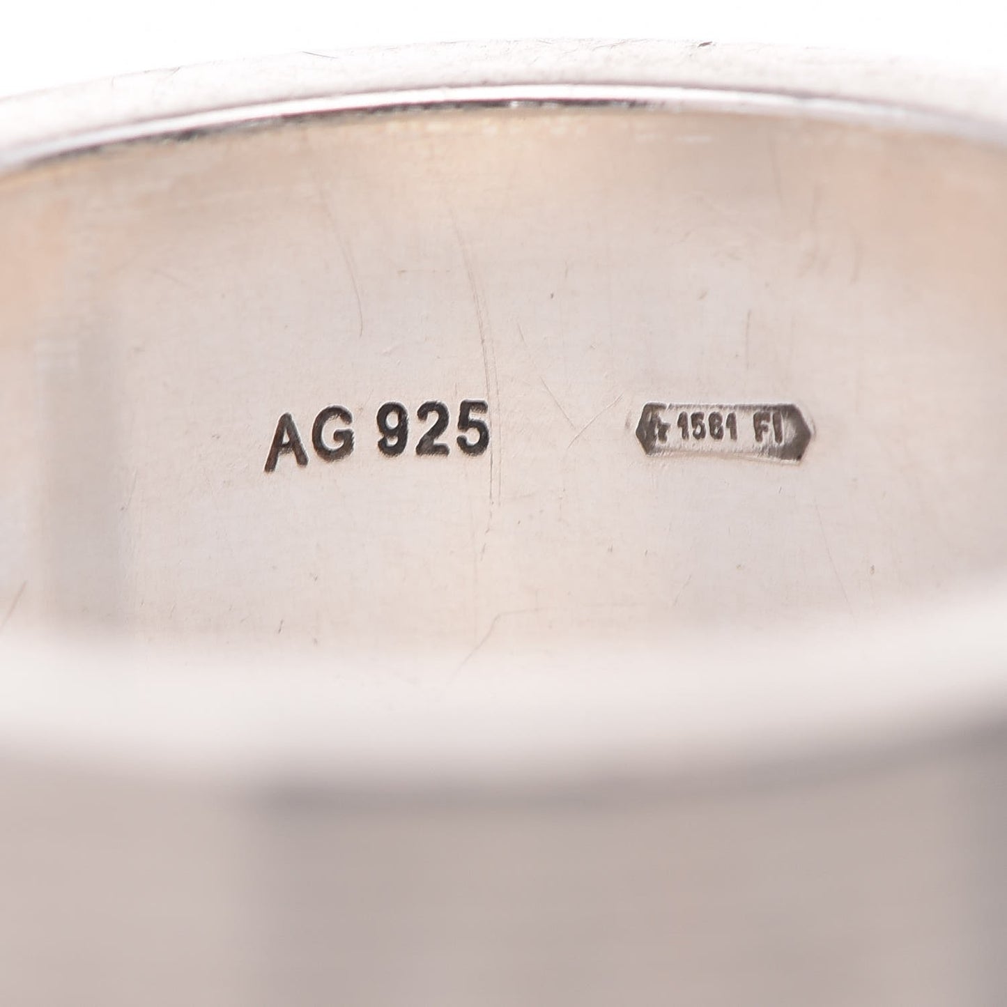 Sterling Silver Signature Band Ring 59 8.75