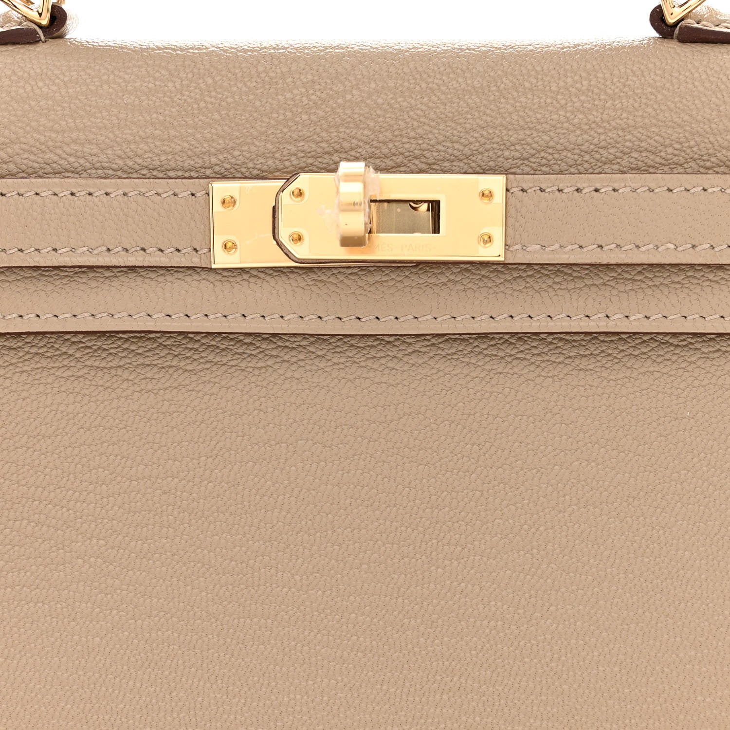 Hermes Chevre Mysore Horseshoe Mini Kelly Sellier 20 Gris Tourterelle Gris Perle 7 of 10