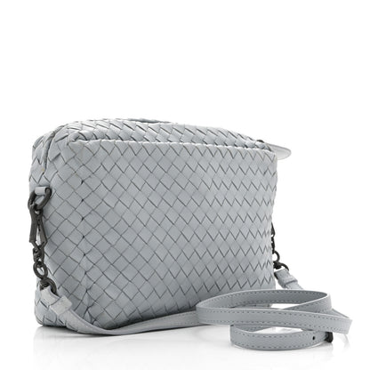 Bottega Veneta Nappa Intrecciato Small Camera Bag Teal Washed 3 of 11