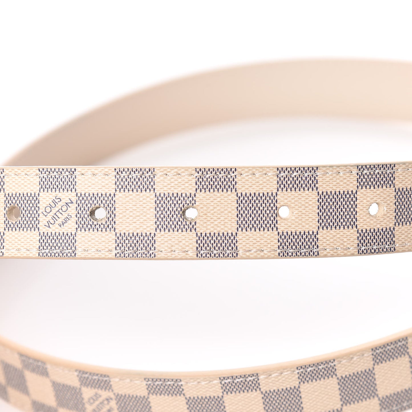 Mini Damier Azur 25mm LV Initiales Belt 90 36