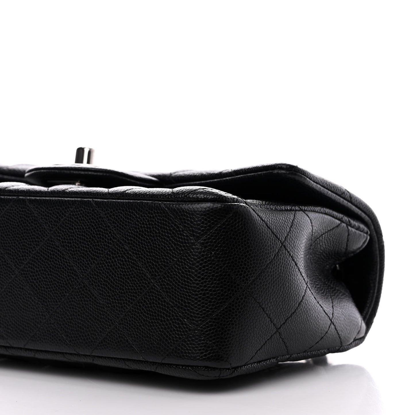 Caviar Quilted Mini Rectangular Flap Black