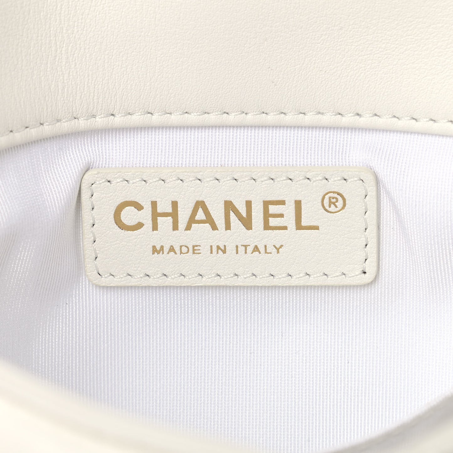 Calfskin Quilted Mini Square Bubbly Flap White
