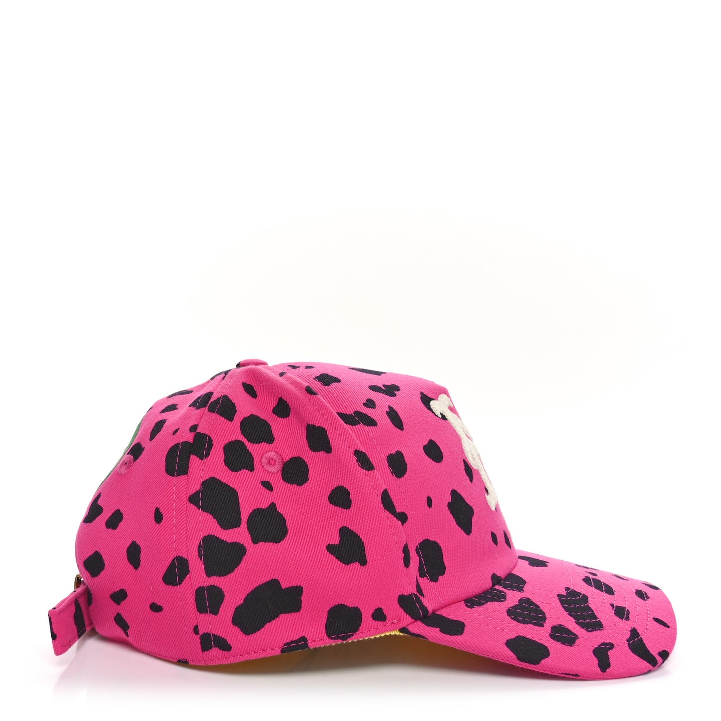x MLB Drill Leopard Printed NY Mets Baseball Hat M Fucsia Multicolor