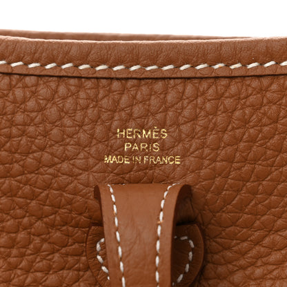 Hermes Taurillon Clemence Evelyne TPM Gold 6 of 11