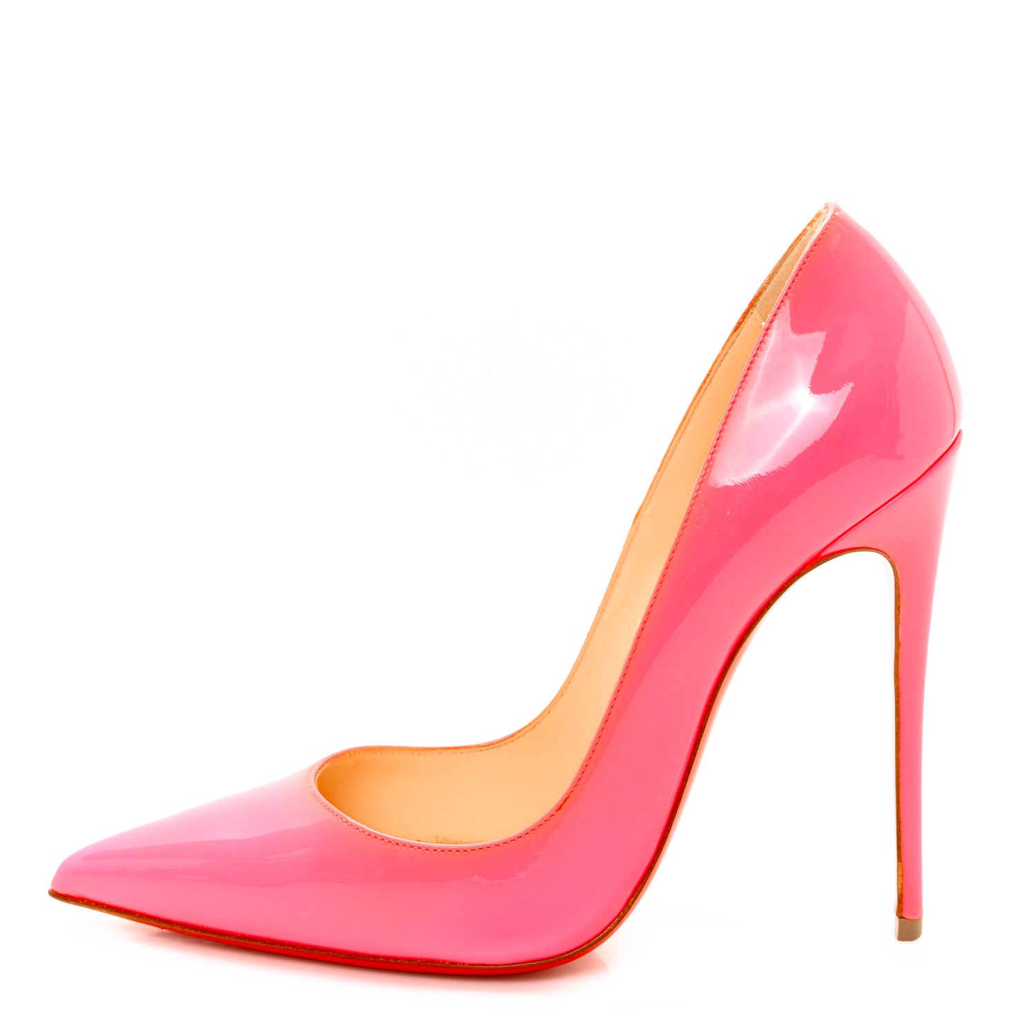 Christian Louboutin Patent So Kate 120 Pumps 37 Shocking Pink 1 of 8