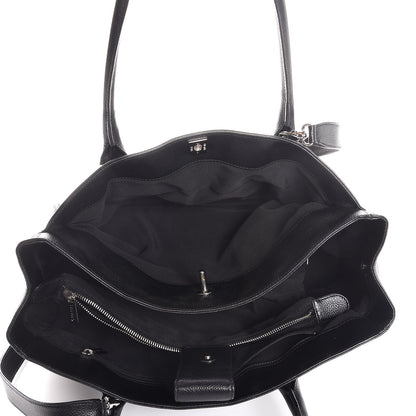 Chanel Calfskin Cerf Executive Shopper Tote Black 9 of 15
