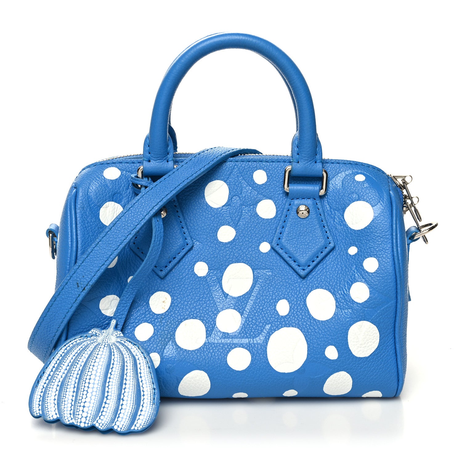 Louis Vuitton LV X YK Empreinte Speedy Bandouliere 20 Blue White 1 of 15
