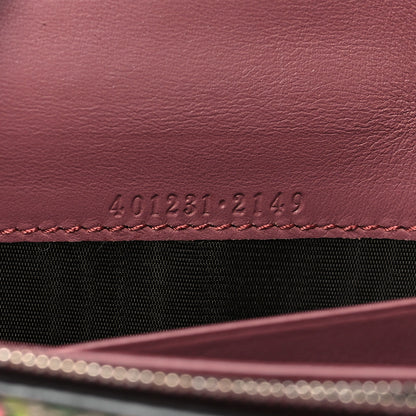 Gucci GG Supreme Monogram Blooms Mini Dionysus Chain Wallet Beige Multicolor Dry Rose 7 of 11