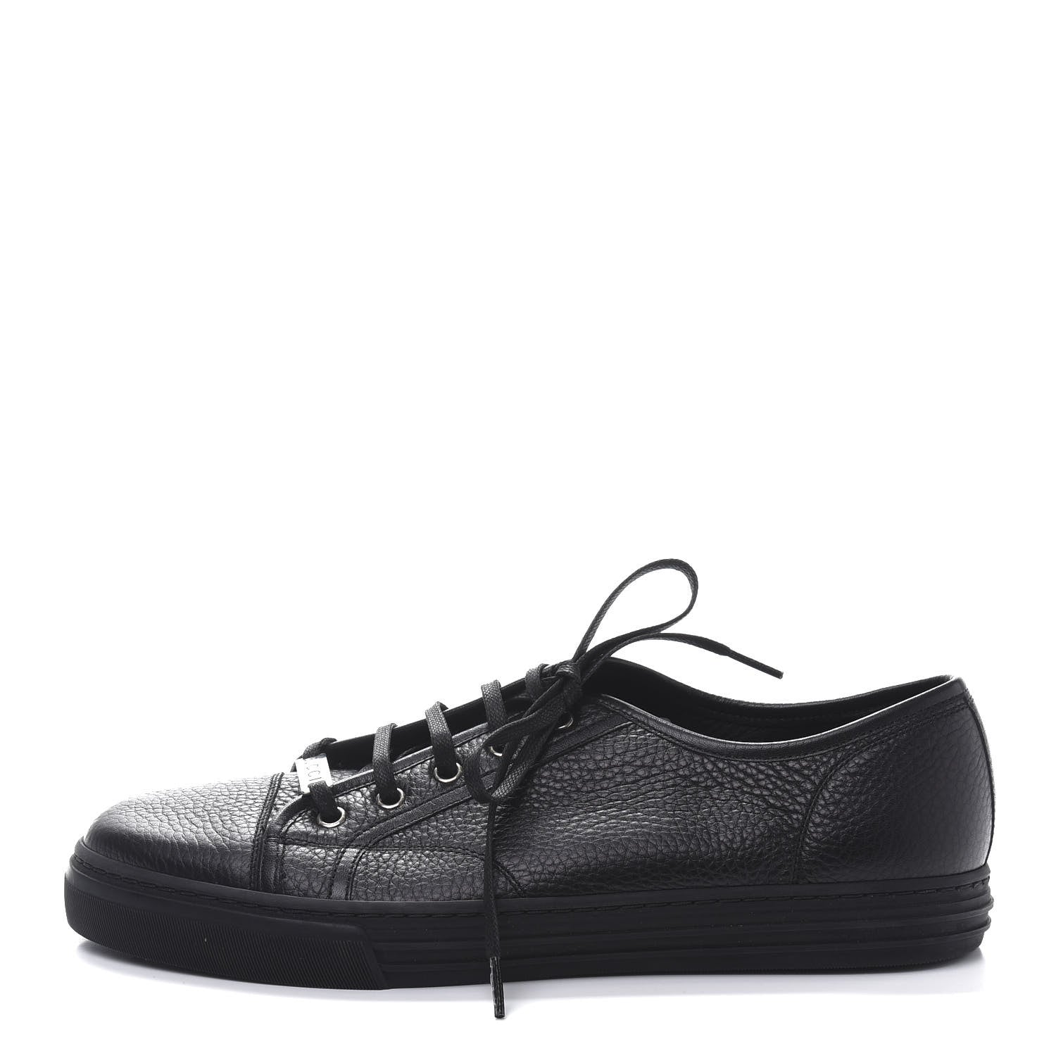 Gucci Nappa Mens Low Top Sneakers 9 Black 1 of 8