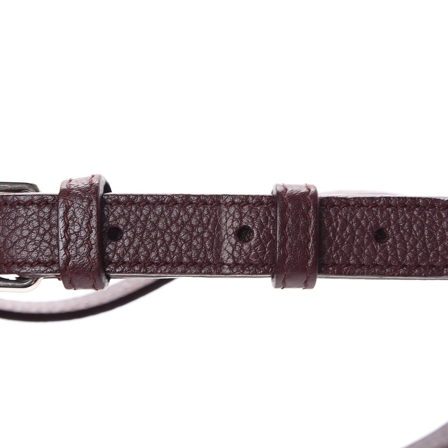 Grained Calfskin Small Cabas Rive Gauche Amaranto