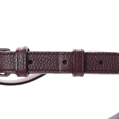 Saint Laurent Grained Calfskin Small Cabas Rive Gauche Amaranto 18 of 18