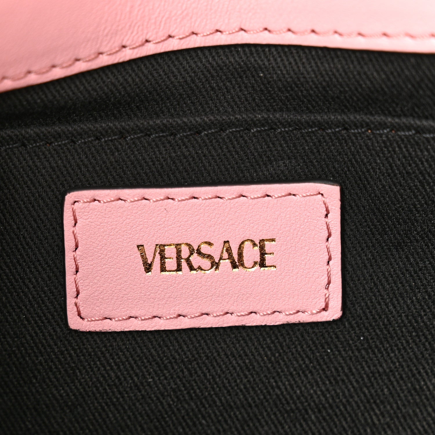 Versace Baroque Jacquard Quilted Small Medusa Shoulder Bag Baby Pink 6 of 11